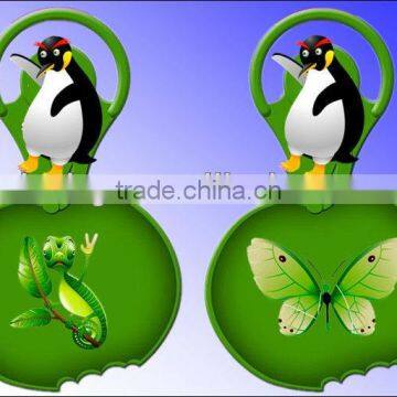 Cartoon Embossed Kids Snow Glider/plastic Snow Sled/snow Sledge/Kids Snow Skis
