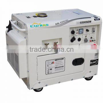 100% copper wire 5KW electric start single/three phase sound proof welding generator diesel price