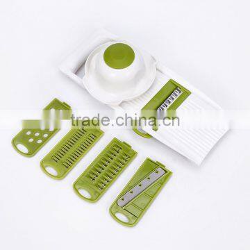 Fashional Directly Sale Top Quality PP and Stainless Steel Material 7-piece Multifunctional Peeler and Grater