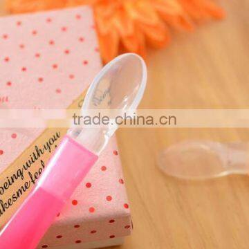 Factory Sale BPA Free Newborn Baby Spoon Silicone Baby Spoon photo-2