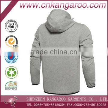 Men's 100%cotton Fleece Cool Zip up Sweatshirt photo-3