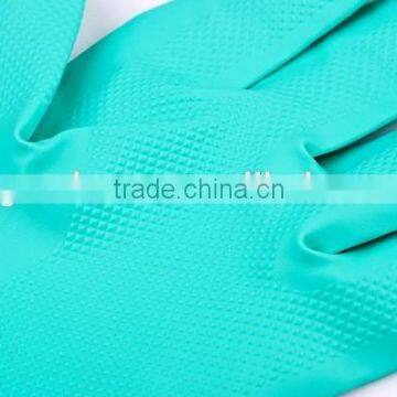 Green Nitrile Washing Up Household Rubber Gloves