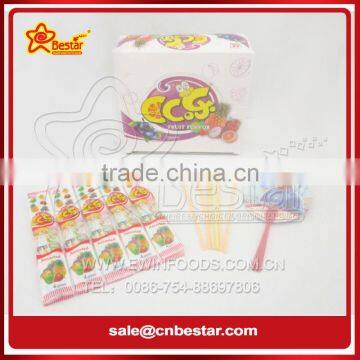 Jar Packing CC Sour Powder Stick Candy With Fan Toy