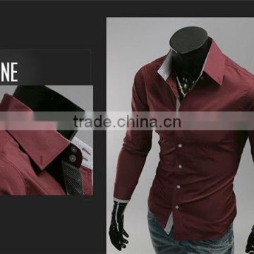 Slim Fit Shirt Men China Shirt Stock Wholesale Italian Design Man Shirts photo-4