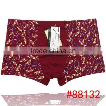 High quality fashion leaves men boyshort sexy factory price wholesale men boxer briefs