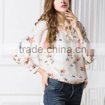 Latest Hot Sell Long Sleeve Lace Shirt,chiffon Shirt,long Sleeve Shirt photo-6