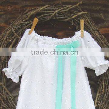 2017 New Arrival Baby Clothes Wholesale Hot Sale White Cotton Cheap Children's Boutique Fashion 3-5 Year Old Girl Dress photo-2