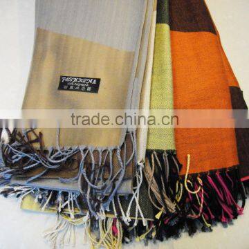 2017 the Latest Stylish Lady Soft Jacquard 100%viscose Plaid Scarf photo-6