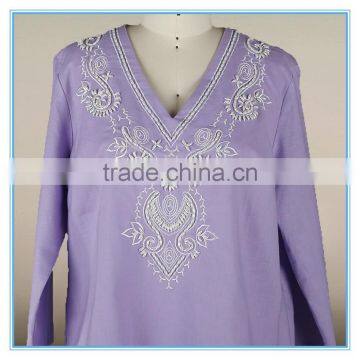 Fashion Cutting Plus Size Women Clothing Cotton Sarees Blouse Designs photo-4