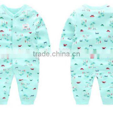 Wholesale fashion baby unisex clothes newborn 100% cotton baby romper long sleeve infants pyjamas import from china