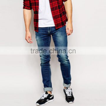 washed skinny style men latest design denim jeans pants