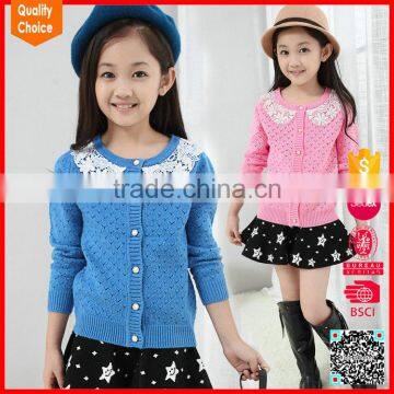 High quality fashion knitted children's cardigan cashmere