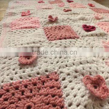 2017 High Quality Decorative Handmade Crochet Blanket photo-2