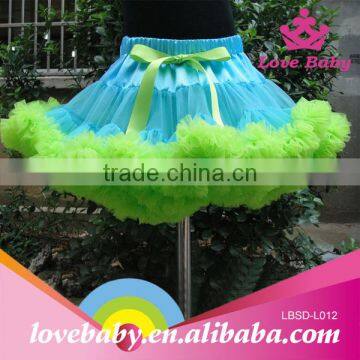 Wholesale new arrival satin rainbow pettiskirts