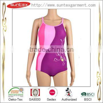 Good elastane OEM ODM Custom high quality woman one piece sexy style pink BIKINI BSCI OEKO factory