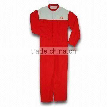 Workwear Coverall, Various Sizes and Patterns are Available, Made of Cotton and Polyester