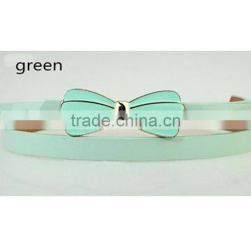 New Arrival Fashion Design High Quality With Flower Design Alloy Metal Buckle Women Slim PU Leather Belt photo-4