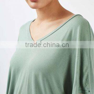 Custom Plain Women Batwing T-shirt photo-3