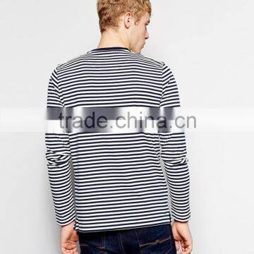 T-Shirt With Breton Stripe in Long Sleeves China Products photo-3