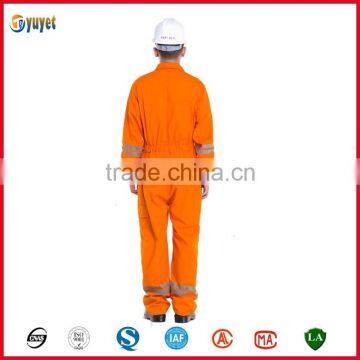 Mens Orange Anti Shrink Chest Pocket Working Clothes photo-3