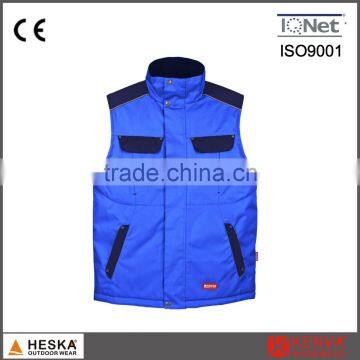 Mens 300D Oxford Work Multi-pocket Canvas Vest photo-3