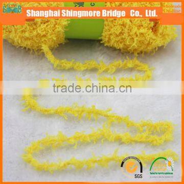 China Supplier of Knitting Fancy Yarn Hot Wholesale Eco-friendly Quality Fuzzy Feather Yarn for Knitting photo-5