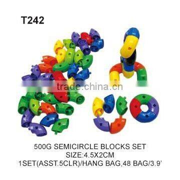 500 g Educational Blocks Plastic Building Tube Toy For Kids photo-3