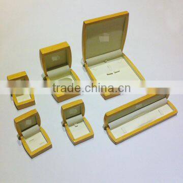 Yellow Premium Wooden Ring/Watch/bangle/Bracelet/Pendant/Necklace/Earring Jewelry Box photo-2