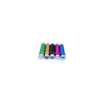 2200mah Smart Portable USB Phone Charger , Colorful Lipstick Power Bank