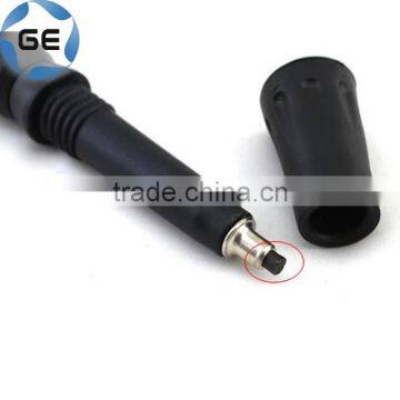 Curved Grip 4 Sections Telescopic Trekking Pole Outdoor Walking Alpenstock Aluminium Alloy Rubber Handle Hiking Stick photo-4