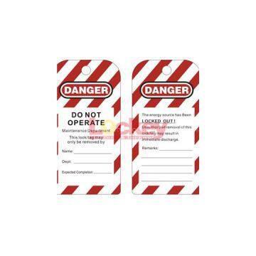 Do Not Operate Lockout Tag