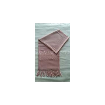 Pink cashmere scarf for women