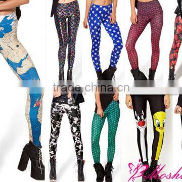 Hot Printed Leggings Factory Direct Sale Pluse Size wholesale custom printed leggings