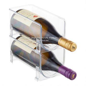 Popular Kitchen Furniture Wine Display Racks Acrylic Wine Display Portable Wine Rack