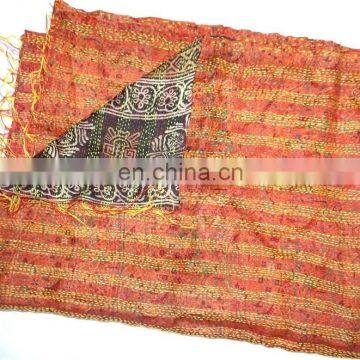 12 Pieces Mix Lot Whole Sale Multi Patch Work Kantha Scarves Designer Girl"s Beautiful Scarf photo-6