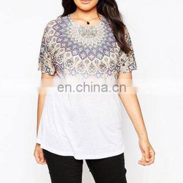Dongguan City Print Tshirt Tops and Jeans Photo Plus Size Clothing for Fat Women photo-3