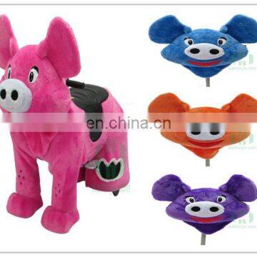 New arrival!!!HI CE pig electric ride on animal for adult size,electric ride on toy made in China