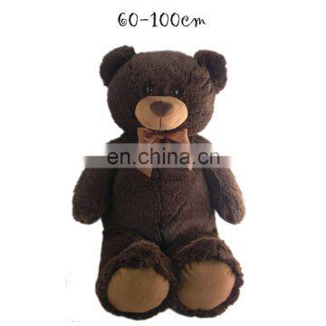 New arrived 100 cm Big brown bear plush toy soft feeling valentine's day gift