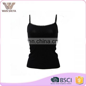 Absorb sweat breathable high elastic lace decoration top camisole