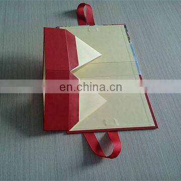 Small Custom Printing Paper Gift Greeting Card Packing Boxes With Ribbon, Storage Cards Box Paper Package