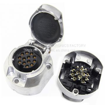 High qualiyt 13pin alu trailer socket  for truck