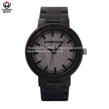 XINBOQIN Supplier Brand Name Men Quality Casual Fashion Quartz Wood Watch