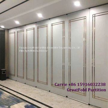 high quality aluminum folding pvc door partition for multi-function room