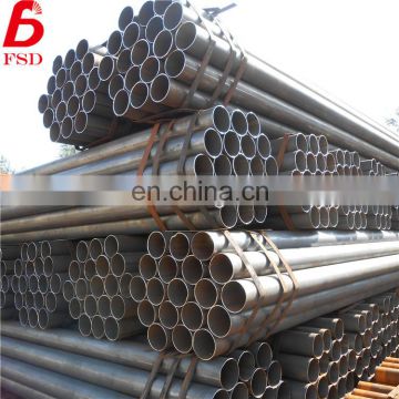 Thick wall thickness Black iron ms welded round shape ms gas pipe