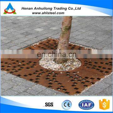 2018 hot sale factory price urban landscap streetscape desingn OEM steel metal street tree guard grate