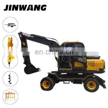 Engineering Used 8t Large Excavator With Wheels for Construction photo-3