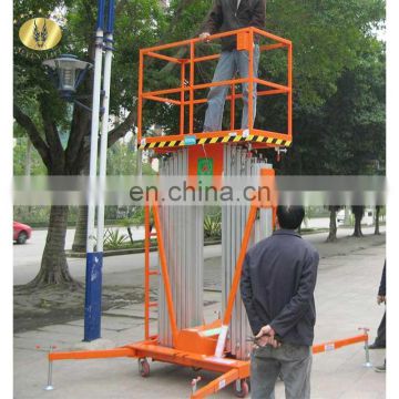 7LSJLII Shandong SevenLift 14m aluminium portable manual lightweight aerial electric maintenance platform lift