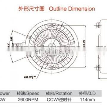 High Torque Motor 12V DC 1600W photo-3