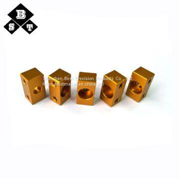 Custom Red Anodized Bearing Bracket Custom CNC Aluminum Milling Case Billet Machined Parts photo-4