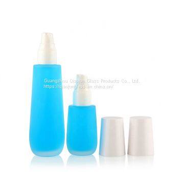 High Quality 120Ml Frosted Lotion Pump Bottle And 50Ml Cream Jar